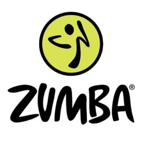 Official Zumba dance fitness class logo featured on the Feel Good Fitness website branding.